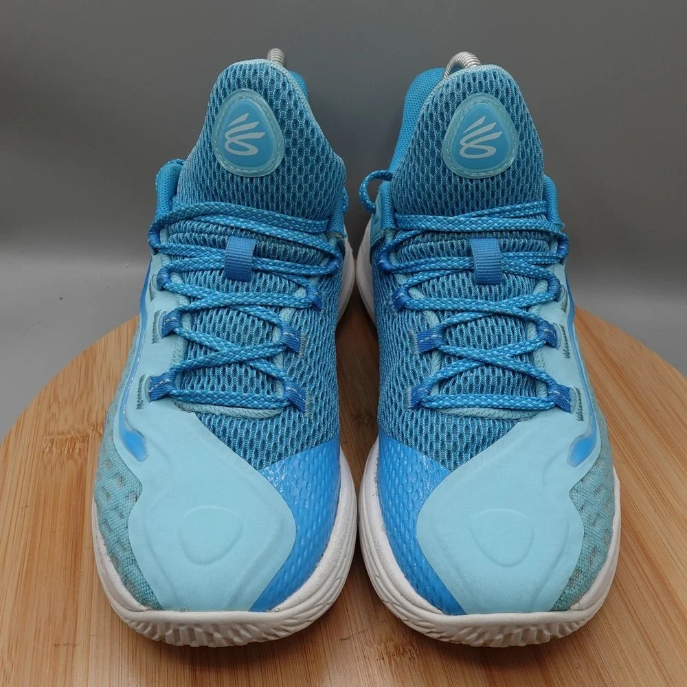 Under Armour Shoes 6.5Y Womens 8 Blue Curry 11 Mouthguard Basketball 3027830-400